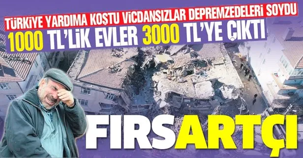Türkiye yardıma koştu vicdansızlar depremzedeleri soydu