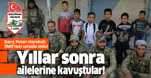 Suriye Milli Ordusu'nun askerleri Türkiye sayesinde yıllar sonra ailelerine kavuştu!