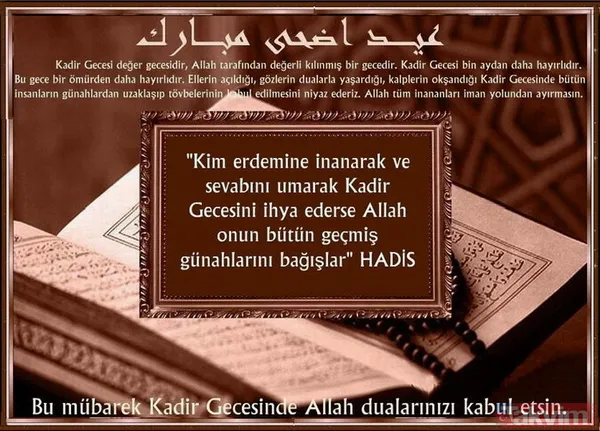 2019 Kadir Gecesi yeni mesajları - Kadir gecesi kutlama sözleri kısa - Kadir gecesi sözleri sayfamızda - 41