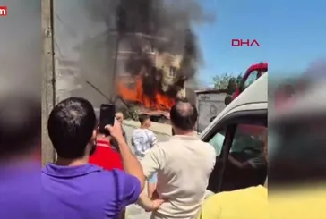 Gaziosmanpaşa’da gecekondu yangını