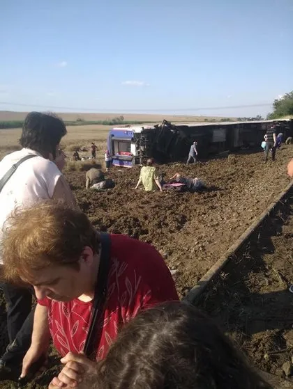 Çorlu’daki tren kazasından ilk görüntüler
