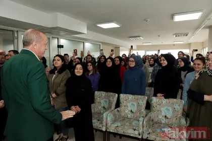 Başkan Erdoğan’dan TÜRGEV’in Şişli’deki Mihri Hatun Yükseköğretim Kız Öğrenci Yurdu’na ziyaret