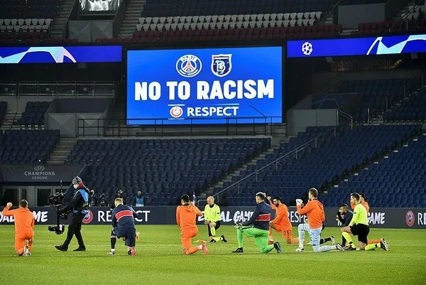 Başakşehir PSG ile oynanan maçta Webo’ya yapılan ırkçı saldırı sonrası dünyaya ders verdi-8