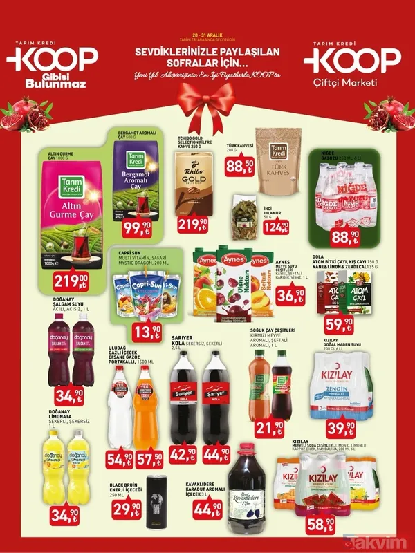 Hafta sonu fırsat alarmı! KOOP Market’te 20-21 Aralık’a özel çay, tavuk ve sıvı yağda indirimli fiyatlar - 24