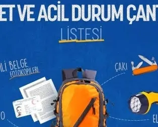 Deprem çantasında neler olmalıdır? Deprem çantası nasıl hazırlanır? İşte konu hakkında bilgiler