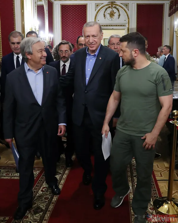 Tarihi zirveden tarihi kareler! Başkan Erdoğan Lviv'de Zelenskiy ve Guterres ile görüştü - 26