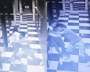 Konyadan kan donduran görüntü! Sevgilisini asansör boşluğuna ittiği anlar kamerada