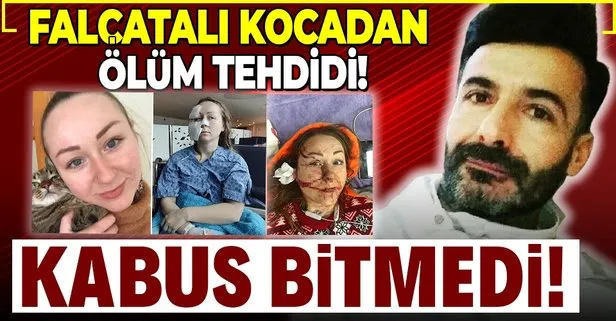 Falçatalı kocadan ölüm tehdidi!