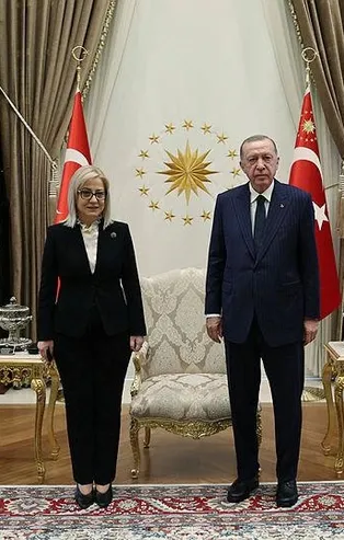 Son dakika: Başkan Erdoğan Arnavutluk Meclis Başkanı Lindita Nikolla’yı kabul etti
