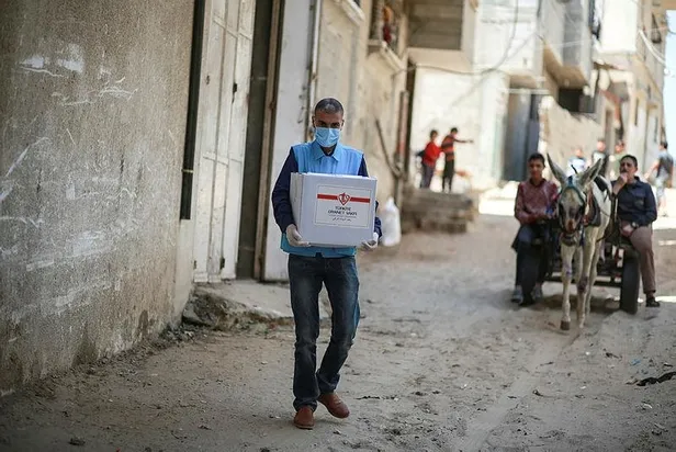 Son dakika: Türkiye Diyanet Vakfı'ndan Gazze'de yoksul ailelere gıda yardımı-1