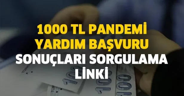 1000 TL Pandemi yardım başvuru sonuçları açıklanıyor