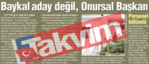 Kılıçdaroğlu 2010 yılında Baykal'a onursal başkanlık teklif etmiş-3