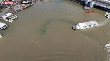 Haliç’in rengi kahverengiye döndü