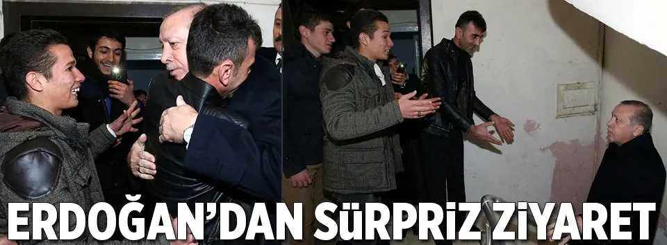 Cumhurbaşkanı Erdoğan’dan sürpriz ziyaret