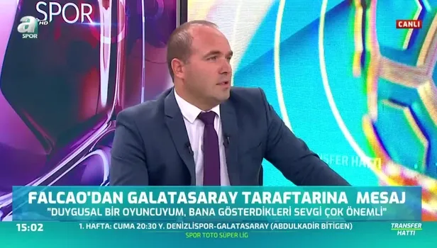 Canlı yayında açıkladı! İşte Falcao'nun geleceği tarih