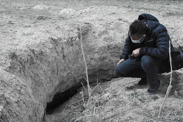 Konya'da korkutan görüntü! 1 kilometrelik alanda 100'ün üzerinde obruk!-6