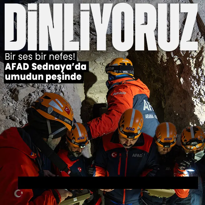 AFAD ekibi Sednayada! 43 araç 120 personel