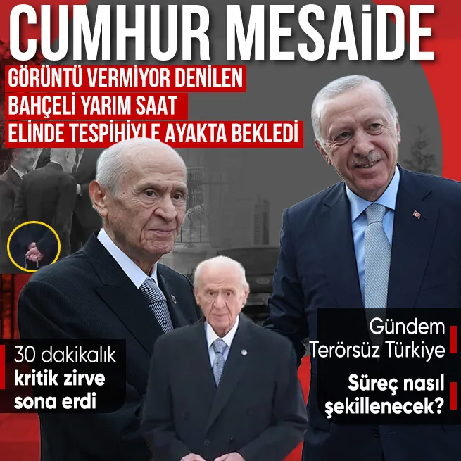Başkan Erdoğan MHP lideri Bahçeli ile görüştü! Gündem Terörsüz Türkiyede yeni aşama