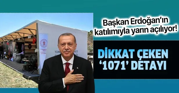 Başkan Erdoğan'ın katılımıyla yarın açılıyor! Dikkat çeken 1071 detayı