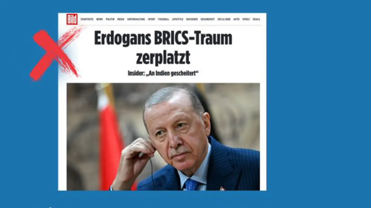 Alman Bild'in BRICS yalanı elinde patladı! DMM'den yanıt gecikmedi