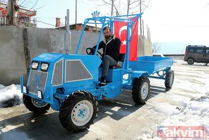 Yerli Elon Musk! 11 yıllık maden işçisi 5 ton yük taşıyan traktör yaptı