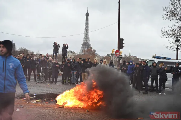 Paris'teki son gösterilerin faturası ağır oldu - 13