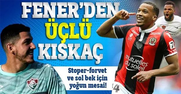 Fenerbahçe’den stoper, forvet ve sol bek için yoğun mesai!