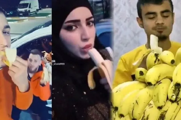 8 Suriyeli muz yiyerek provokatif paylaşım yaptıkları suçlamasıyla İzmir'de gözaltına alındı