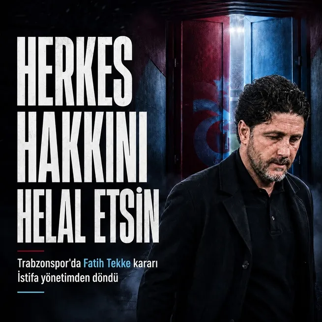 Trabzonspor’da Fatih Tekke kararı! İstifası kabul edilmedi