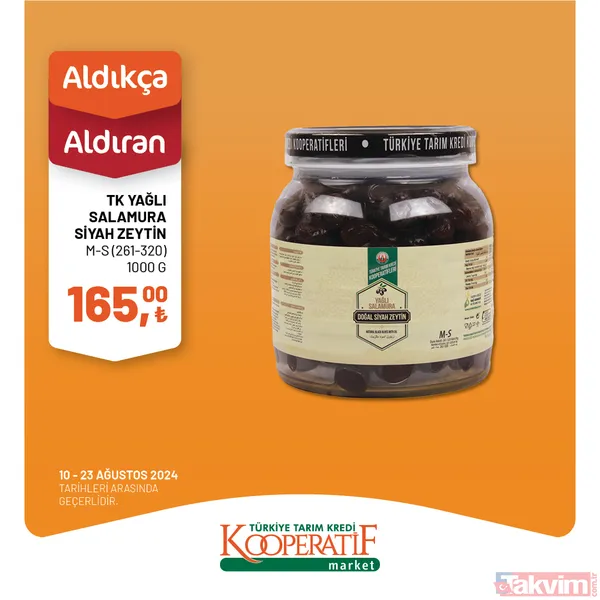 Tarım Kredi'de 59 üründe altın fiyatlar sıralandı! Hafta başı indirimi geldi: 13-23 Ağustos'ta yoğurt, peynir, tereyağı, balık, un... - 27