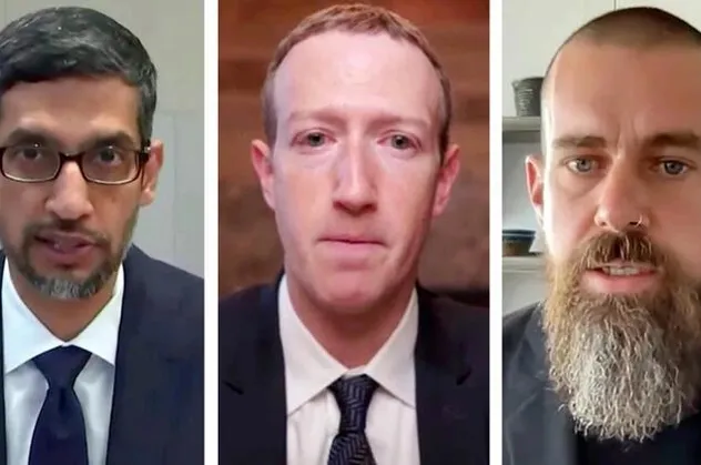 Facebook’un kurucusu Mark Zuckerberg, Google’ın CEO'su Sundar Pichai ve Twitter’ın kurucusu Jack Dorsey'nin zor anları