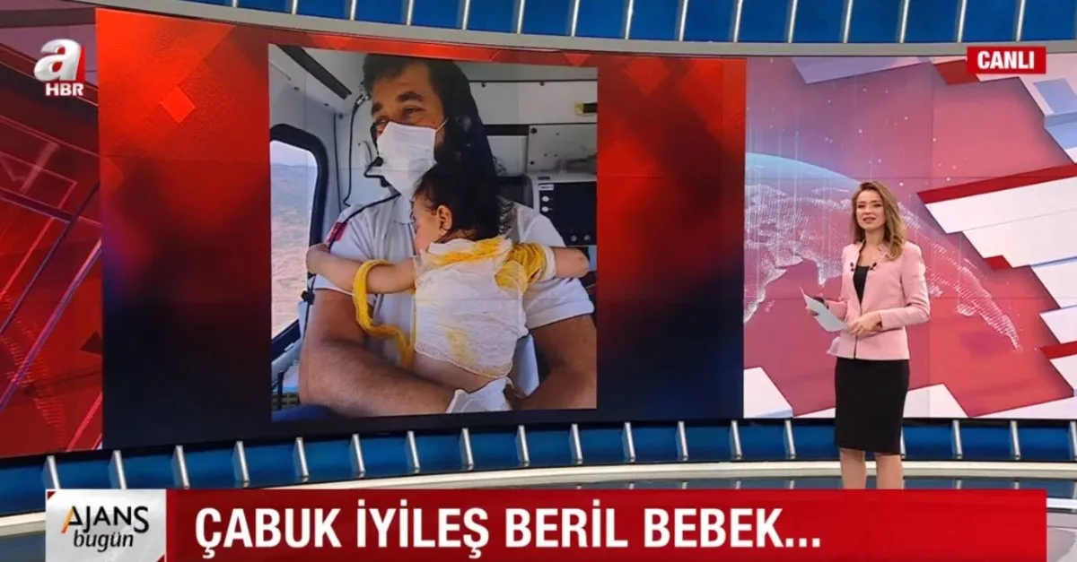 Yürek dağlayan fotoğraf! Tüm vücuduna kaynar su dökülen 15 aylık Beril'in sağlık çalışanına sarılması herkesin yüreğini dağladı