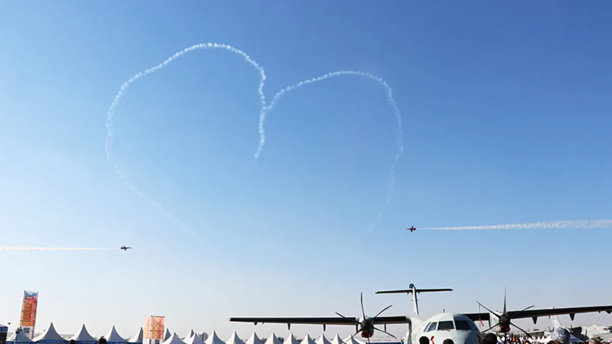 Gökyüzü TEKNOFEST’teki hava gösterileriyle renklendi! SOLOTÜRK, HÜRKUŞ, HÜRJET’ten akrobasi şöleni