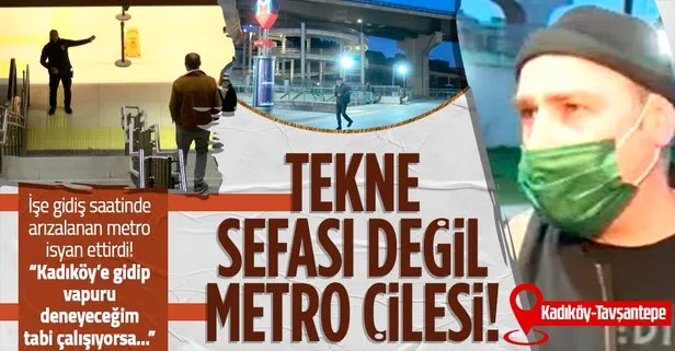 Kadıköy-Tavşantepe metrosunda arıza nedeniyle seferler yapılamadı! Kadıköy’e gideceğim vapur deneyeceğim eğer çalışıyorsa...