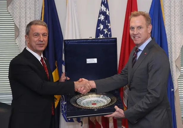 Bakan Akar ve Genelkurmay Başkanı Güler Pentagon'da... Böyle karşılandılar-2