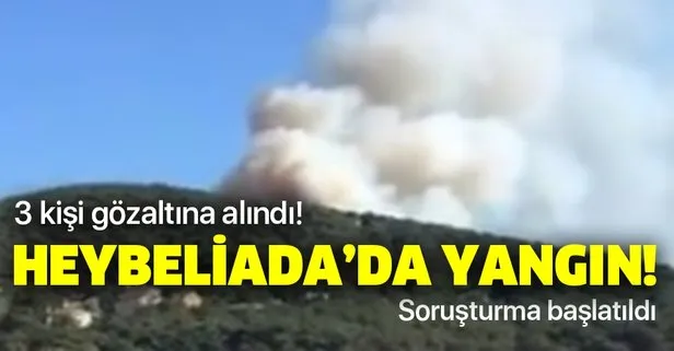 Son dakika: İstanbul Heybeliada’da yangın!
