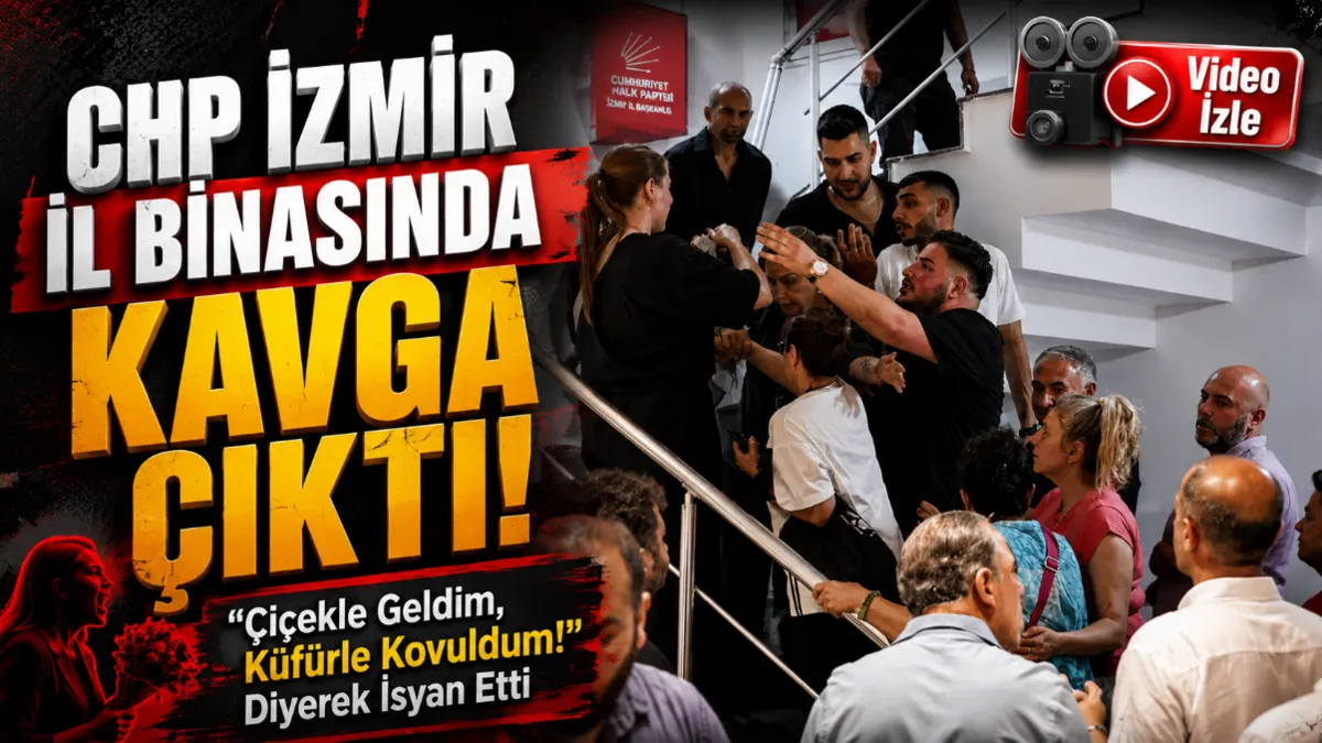 CHP İzmir il binasında "Sinkaflı" kavga