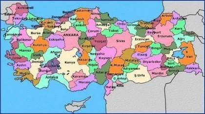 Türkiye’nin hemşehri haritası