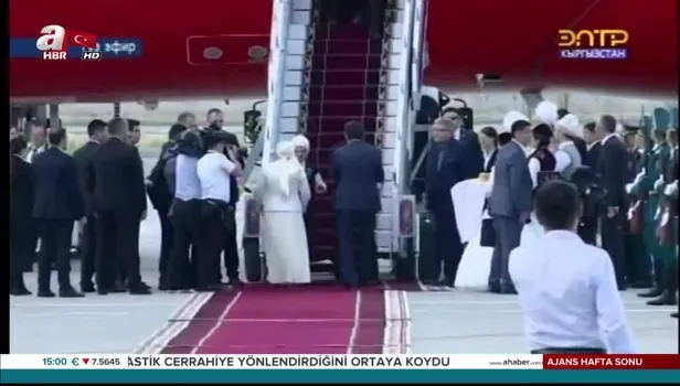 Başkan Erdoğan Kırgızistan'da