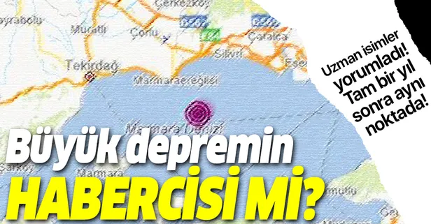 Marmara Denizi'nde 4,2 büyüklüğünde deprem! Uzmanlar İstanbul'dan hissedilen depremi yorumladı!