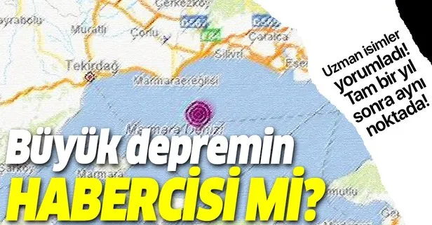 Marmara Denizi’nde 4,2 büyüklüğünde deprem! Uzmanlar İstanbul’dan hissedilen depremi yorumladı!