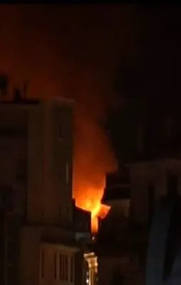 Taksim'de yangın paniği