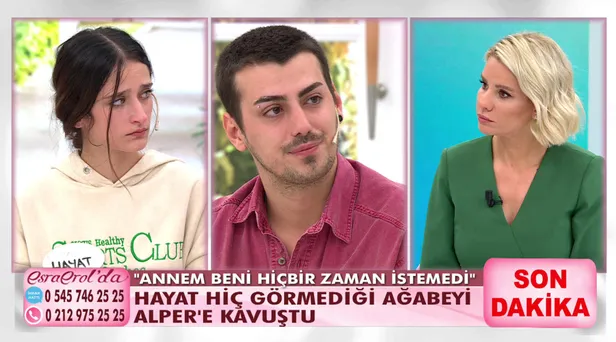 Esra Erol canlı yayında biten 18 yıllık hasret! Hayat hiç görmediği ağabeyine kavuştu gözyaşları sel oldu! Annesi ve babası ise...-7