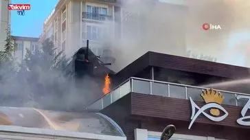 Ataşehir'de restoranda yangın paniği