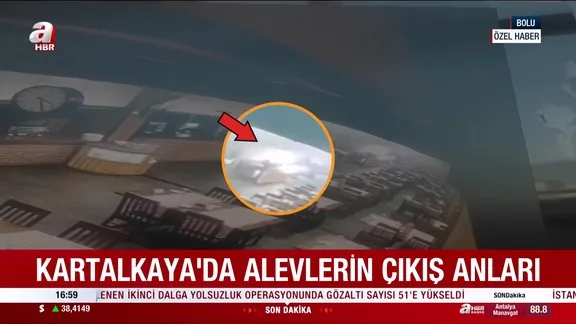 Kartalkaya'daki yangının ilk anlarına ait görüntüler ortaya çıktı!
