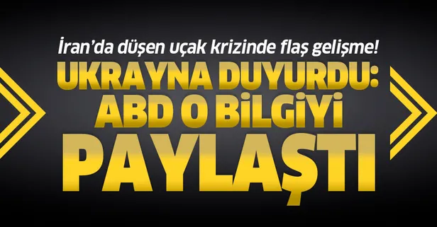 Son dakika: Ukrayna duyurdu! ABD düşen uçakla ilgili "çok önemli bilgiyi" Ukrayna ile paylaştı