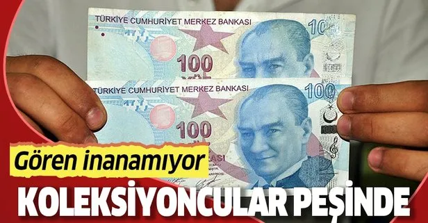 Bankamatikten çektiği hatalı basım 100 TL’lik banknota teklif bekliyor!