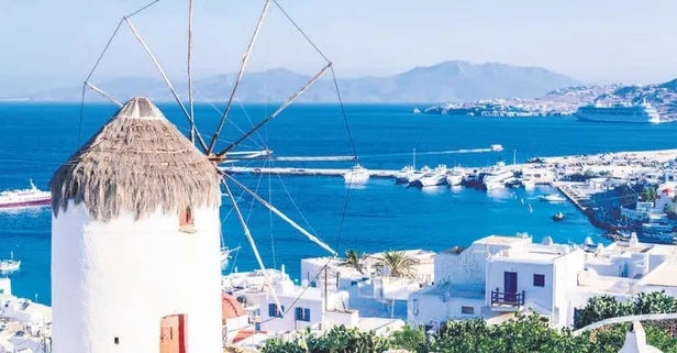 Bayram tatilini fırsat bilen sanat ve cemiyet hayatının ünlü isimleri Mikonos'a akın etti