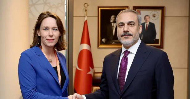 Dışişleri Bakanı Hakan Fidan, Hollandalı mevkidaşı Hanke Bruins Slot ile görüştü