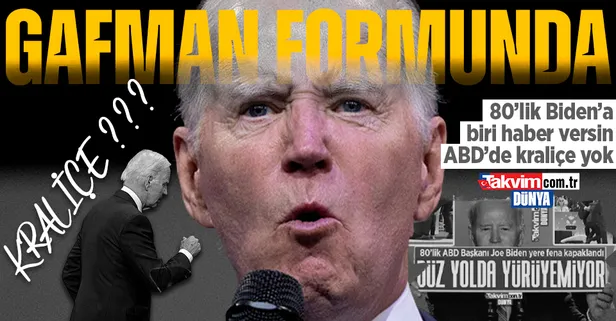 ABD Başkanı Joe Biden'dan yeni gaf: Tanrı Kraliçe'yi korusun dostum